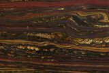 Polished Tiger Iron Stromatolite Slab - Billion Years #354941-1